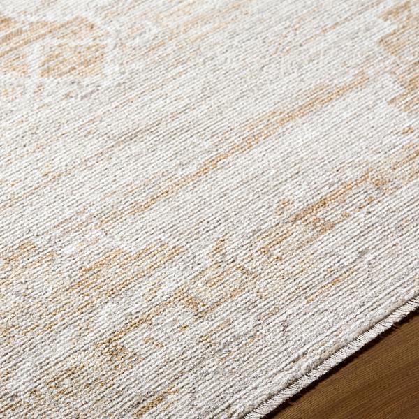 Livabliss Fifth Avenue-Vintage Off-White Brown Grey Traditional Boho Fringe Rug