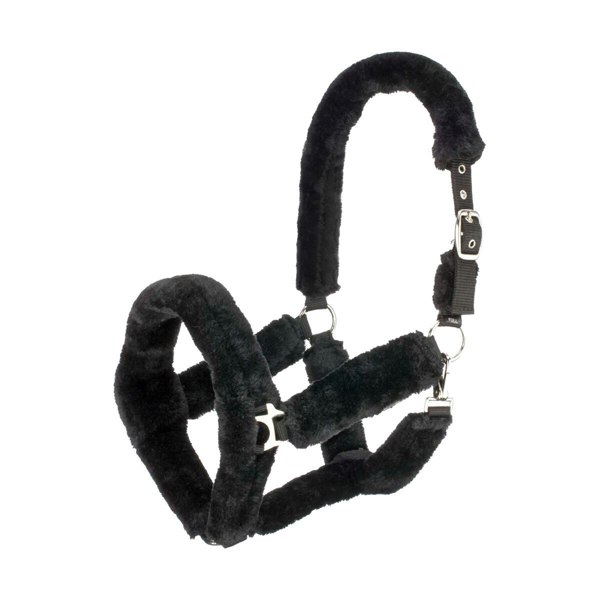 Hy Fab Fleece Horse Headcollar - Black