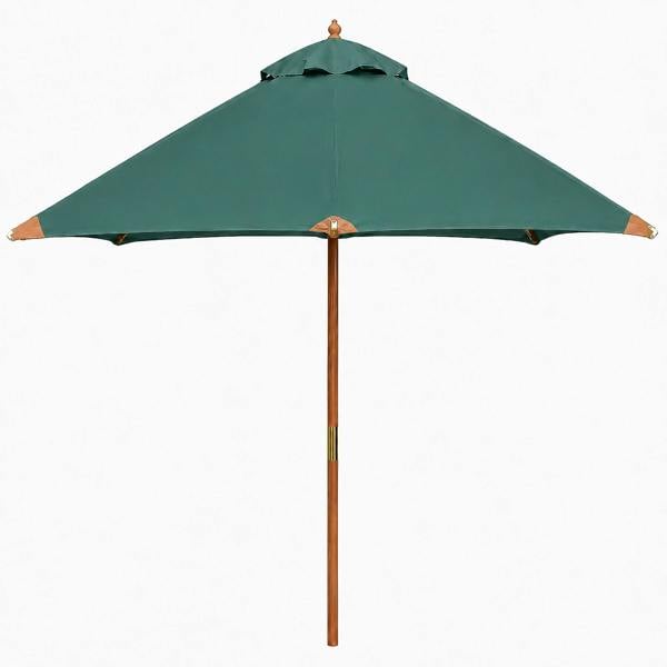 The Garden Marketplace 2m Premium Hardwood Garden Parasol Umbrella - Green