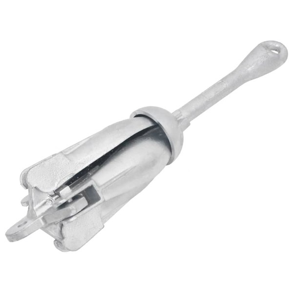 Berkfield Folding Anchor Silver 8 kg Malleable Iron