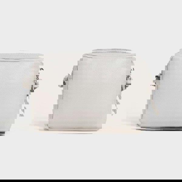 Assots London 'AVON' Ice Grey Soft Nappa Full Grain Real Leather Crossbody Bag