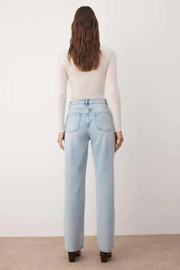 WOVCOR High Waist Wide Leg Jeans