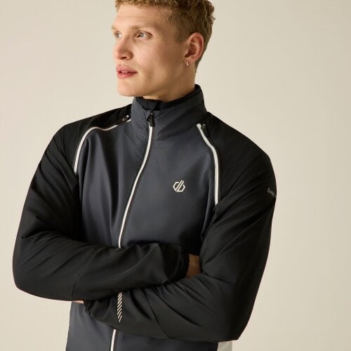 Dare 2B Mens Oxidate Windshell Jacket - Black/Ebony