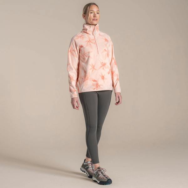 Craghoppers Womens/Ladies Reedmace National Trust Half Zip Fleece Top - Sherbert Dip - 