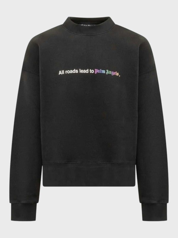 Palm Angels All Roads Crewneck Black