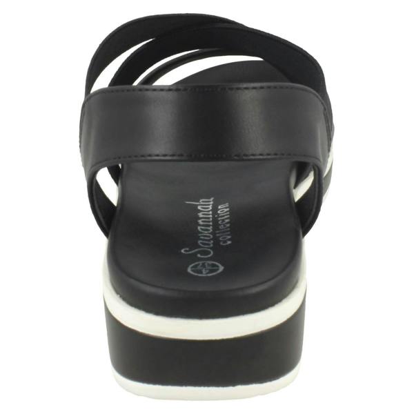 Savannah Ladies Savannah Low Wedge Sandals F10876
