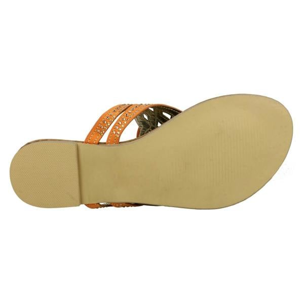Savannah Ladies Savannah Jewelled Toe Post Sandals