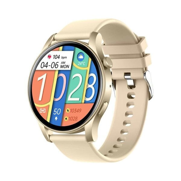 Karen M Smartwatch 1.43" AMOLED Display, Steel Case, Bluetooth, Heart Rate, Voice Assistant, iOS & Android