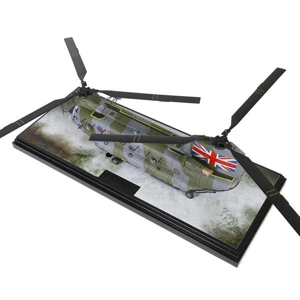 a model helicopter on a stand
