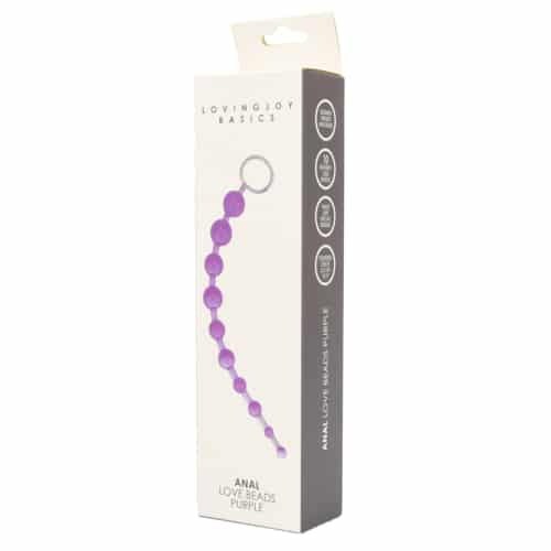 Loving Joy Anal Beads Purple Packaging