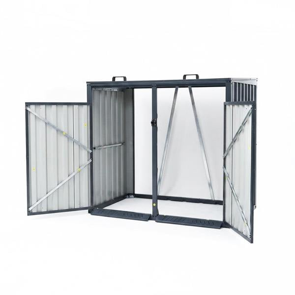 Nicoman Outdoor Metal Garbage Bin Shed