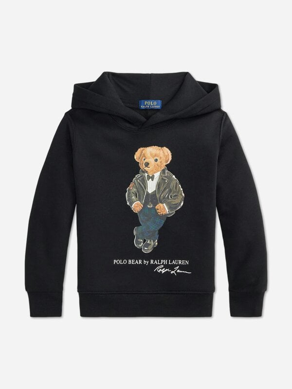 Ralph Lauren Kids Ralph Lauren Boys Polo Bear Hoodie in Black