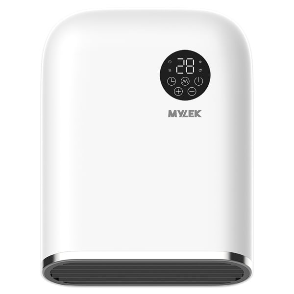 MYLEK Bathroom Heater 2KW Downflow with Thermostat, LED Display and Timer
