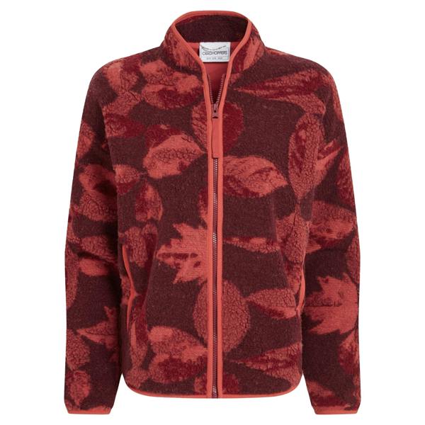 Craghoppers Womens/Ladies Catalina Leaf Print Fleece Jacket - Sumac Red - 