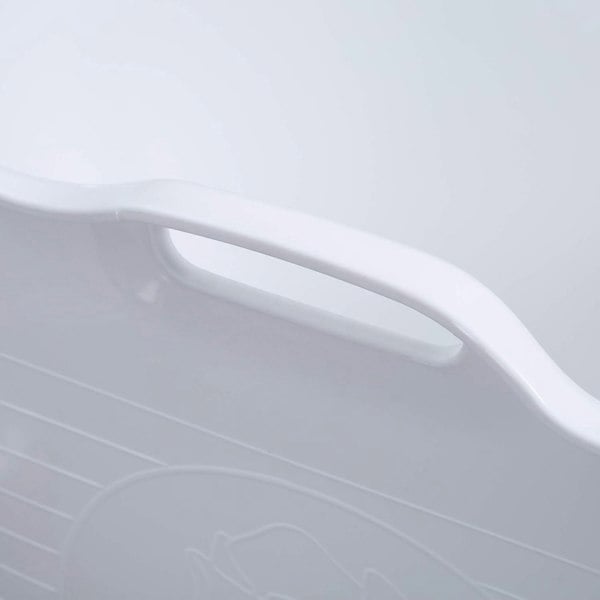 Fimous Bathtub for Adults, Soaking Bathtub for Hot Bath and Ice Bath Freestanding Bath Tub White