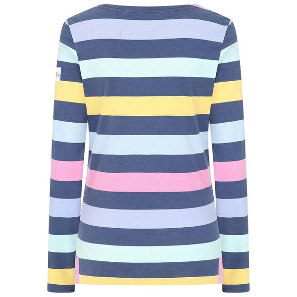 Lazy Jacks LJ97M - Long Sleeve Multi Stripe Breton - Winter watercolours