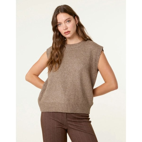 Blue Vanilla Round Neck Vest