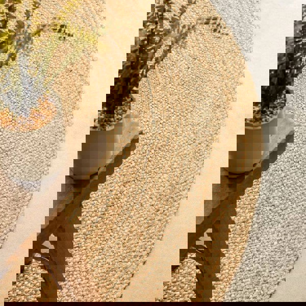 Jute Braided Round Rangpur Natural Rug