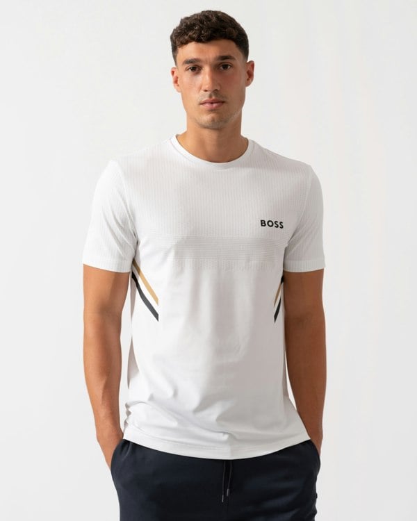 BOSS Green Tee Tech TOC Mens T-Shirt - White 100