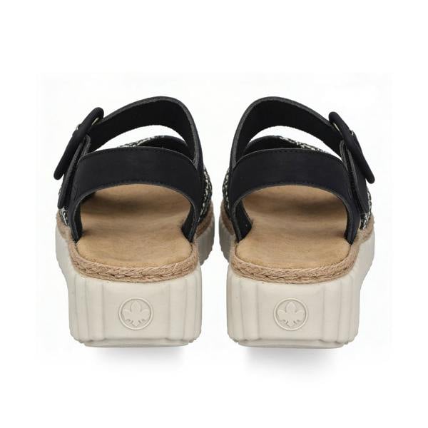 Rieker Rieker 69269 Womens Ankle Strap Sandals Black