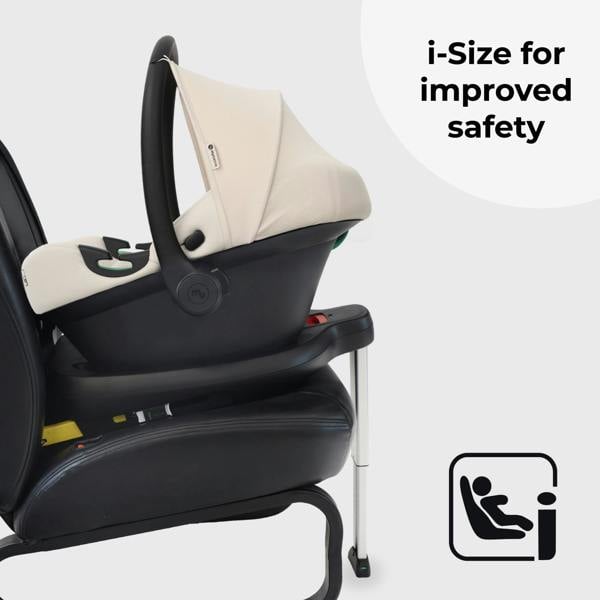 My Babiie MBCS02LT i-Size Infant Carrier Car Seat and ISOFIX Base - Ivory