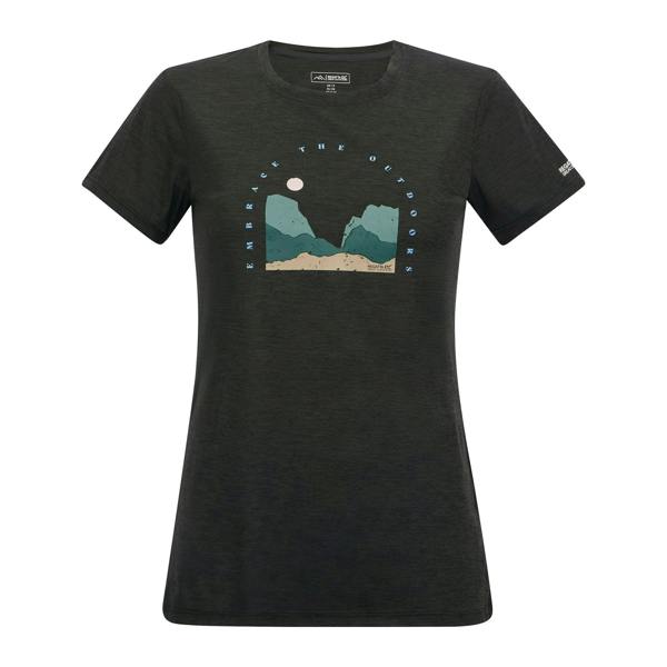 Regatta Womens/Ladies Fingal Art T-Shirt - Black Marl - 