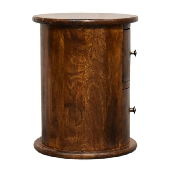 Artisan Furniture Mini Chestnut 2 Drawer Drum Chest