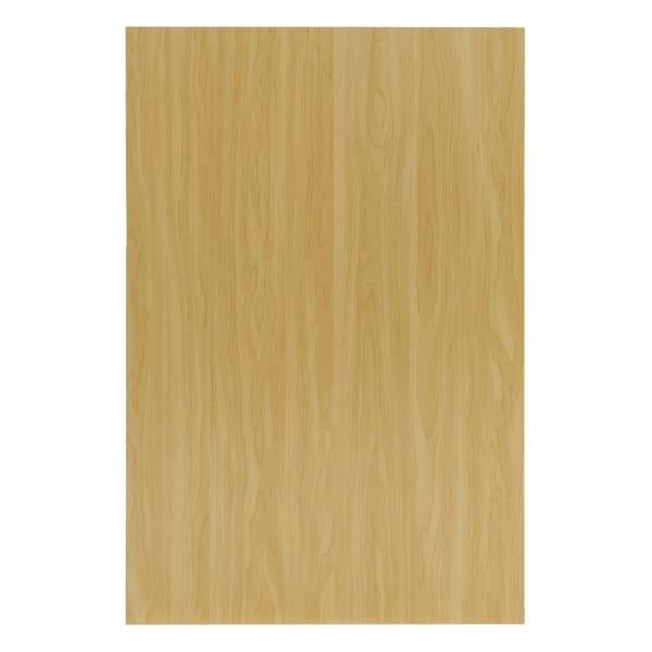 Maple countertop surface for Hera LED Shop Counter Set, featuring a smooth, natural wood grain texture and light golden hue