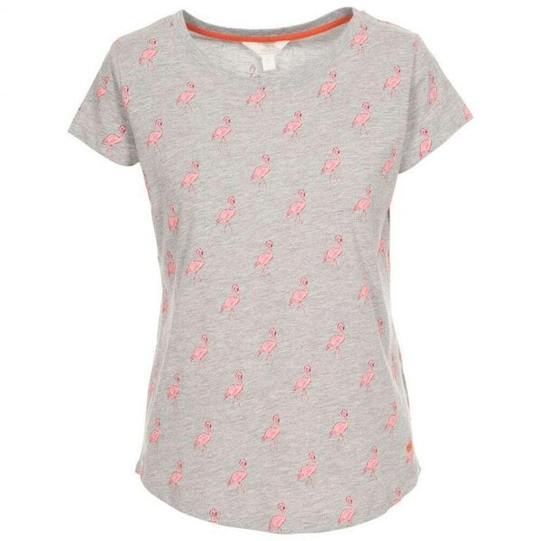 Trespass Womens Carolyn Short Sleeved Patterned T Shirt - Grey