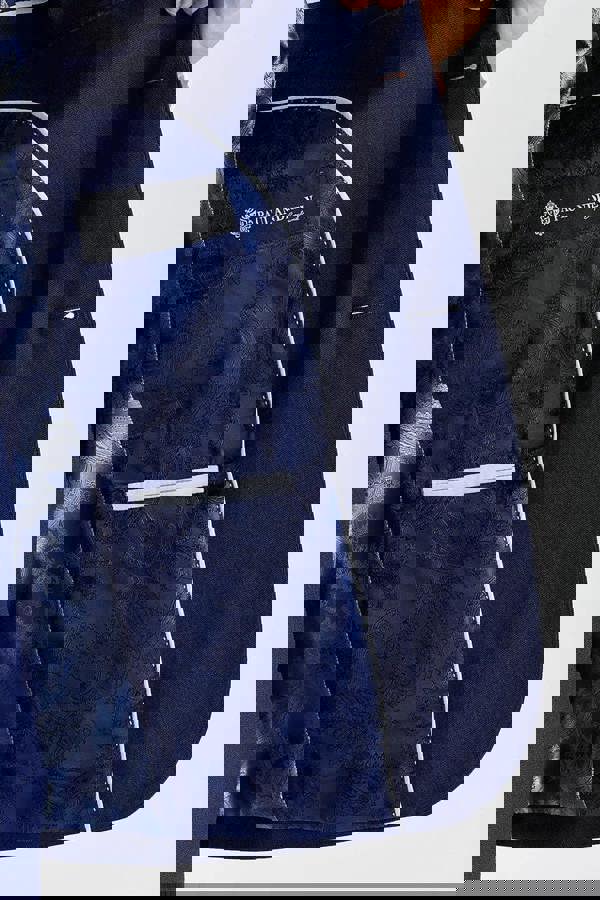 Paul Andrew Belmont - Men's Navy Blue 3 Piece Suit