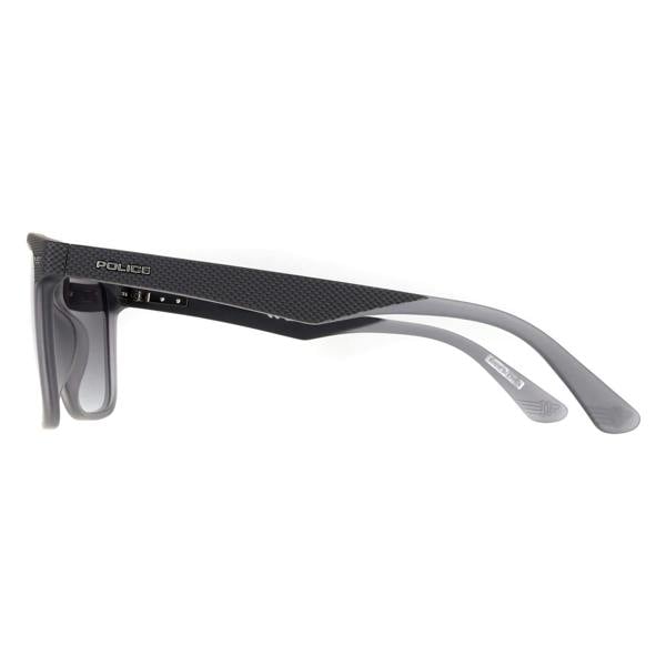 Police Sunglasses SPLE02 Gator 2 968P Matte Dark Grey Smoke Gradient