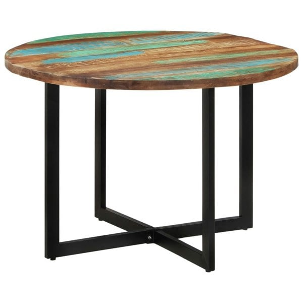 Berkfield Dining Table 110x75 cm Solid Wood Reclaimed