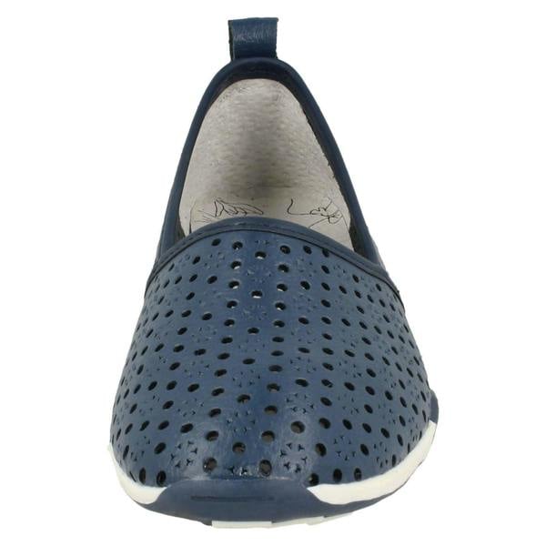 Down to Earth Ladies Down To Earth Flat Comfort Slip On Shoes