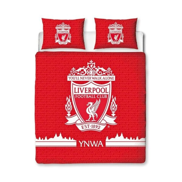 Liverpool FC Tone Duvet Cover Set - Red/White