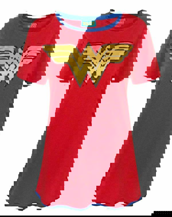 DC Comics Womens Red Logo Short Sleeved T-Shirt