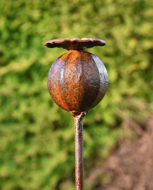 metal poppies for garden