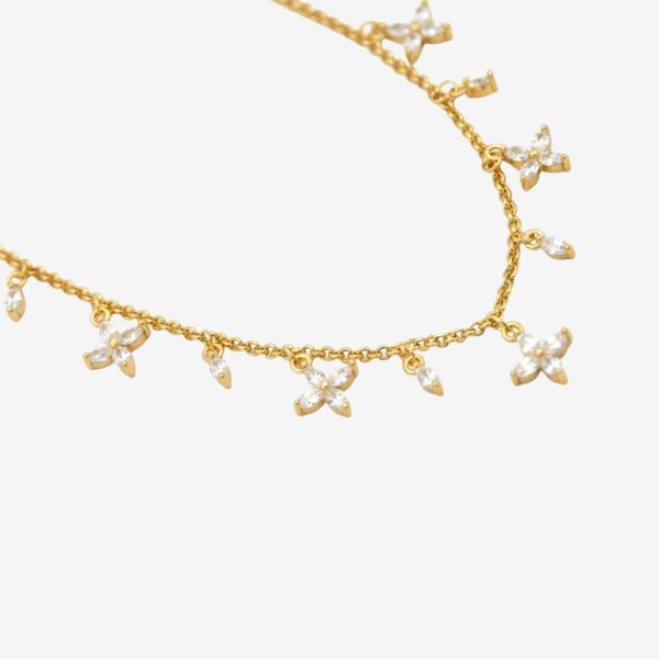 Uchi & Soto Kinmokusei Gold Floral Necklace