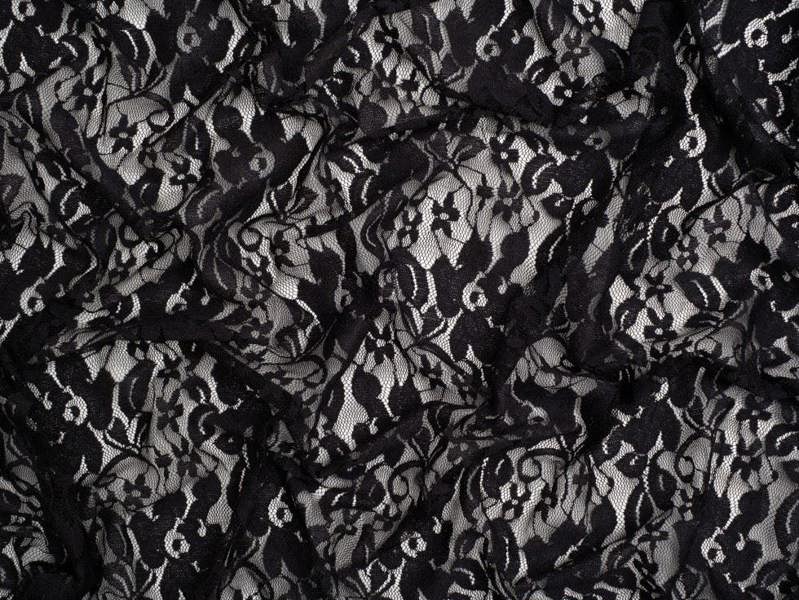Minerva Core Range Stretch Floral Lace Fabric - Flowers Design Dressmaking Fabric, 155 cm / 62" Wide - per metre