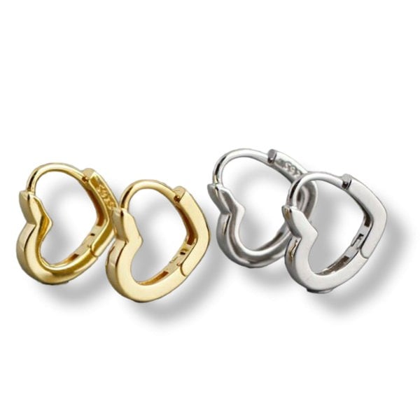 Gold Trip Hollow Heart Hoops