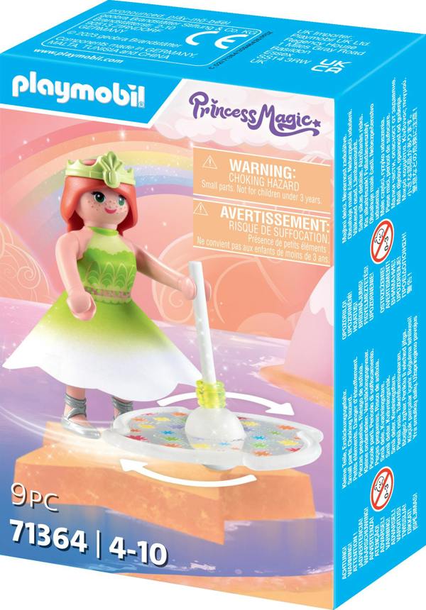 Playmobil Rainbow Spinning Top with Princess - 71364 Playset