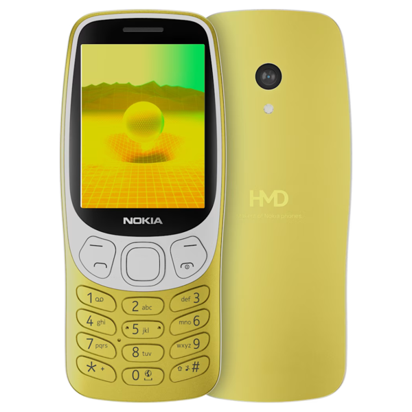 Nokia 3210 4G Refurbished Basic Mobile Phone Gold Yellow Unlocked