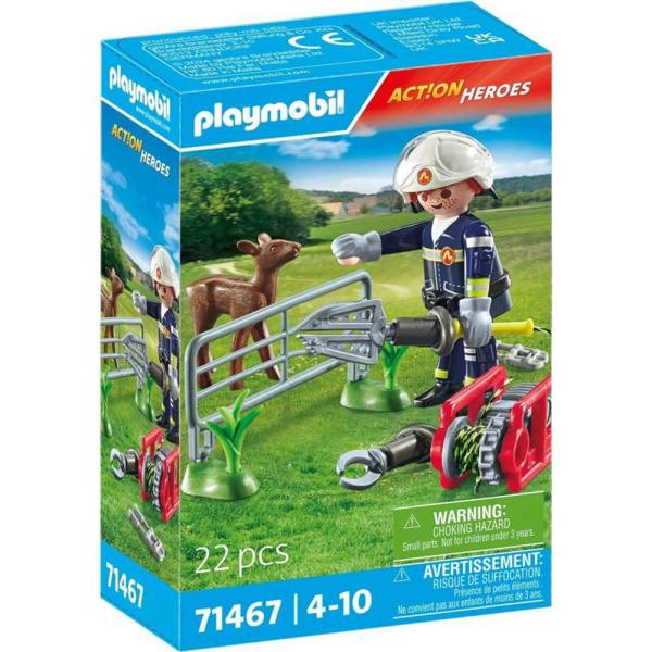 Playmobil Firefighter Animal Rescue - 71467 Playset