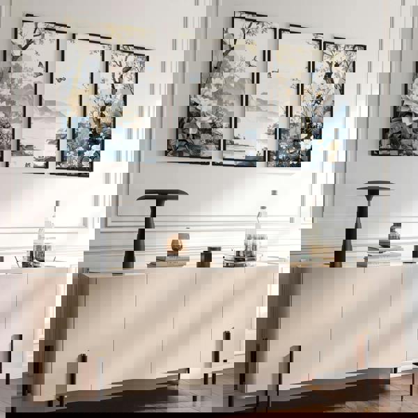 Paintings For Living Room | Set of 3 Chinoiserie Wall art Prints