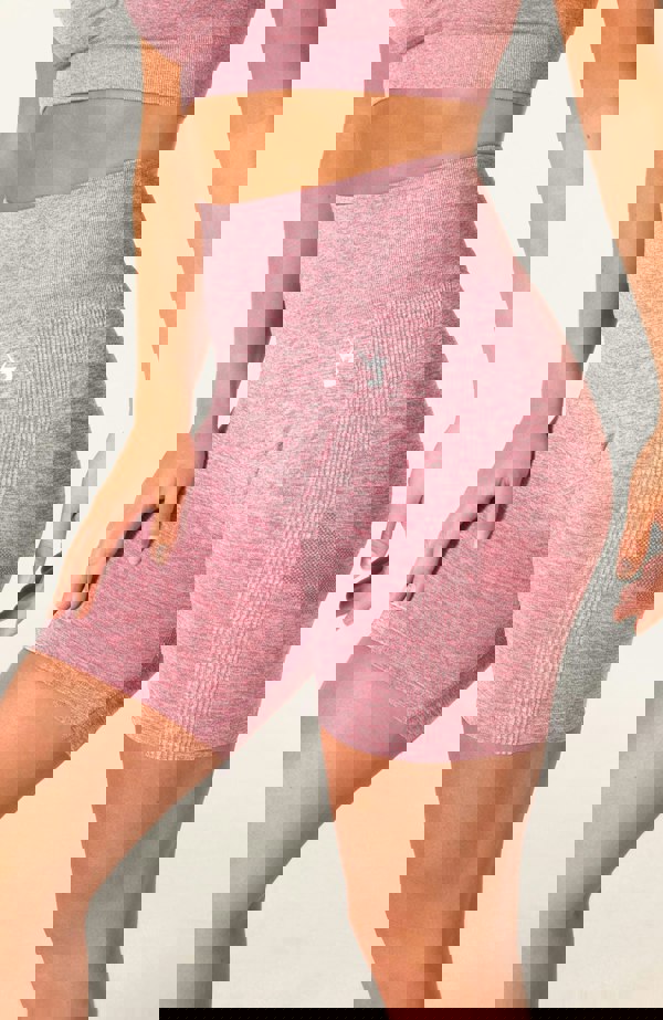 V3 Apparel Define Seamless Scrunch Shorts - Pink Marl