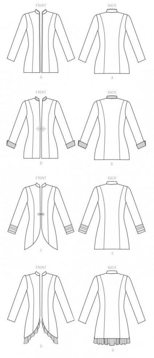 Butterick Sewing Pattern 6602, Jackets for Women, A5 (6-8-10-12-14) - Easy