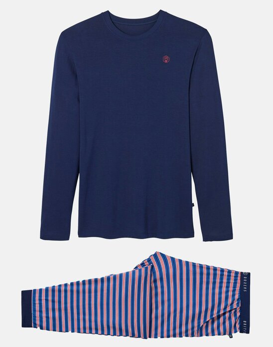 British Boxers Men's Bamboo Pyjama Set - London Stripe