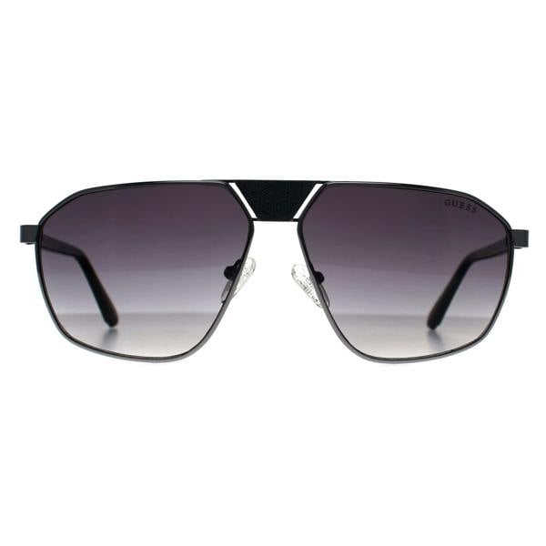 Guess Sunglasses GU00086 08B Shiny Gunmetal Gradient Smoke