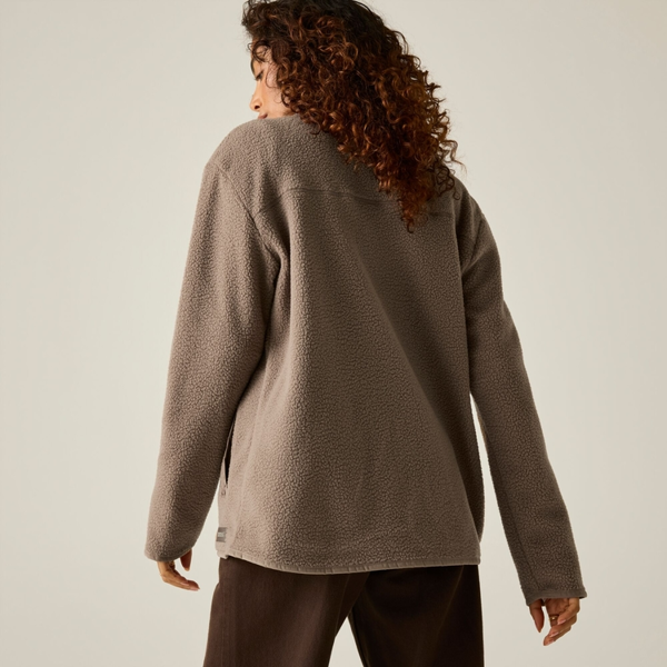 Regatta Womens Frankie Borg Full Zip Fleece Jacket - Mocha