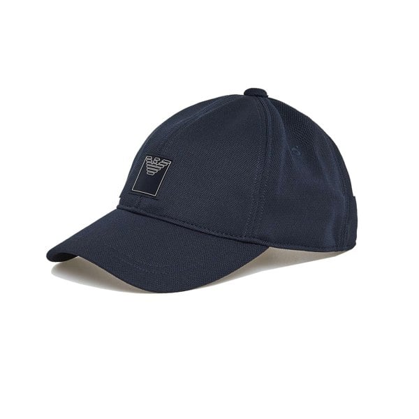 Emporio Armani Woven Beach Piquet Baseball Cap Armani Blue