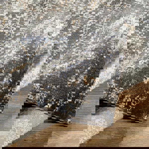 Livabliss Indigo-Vintage Black Grey Beige Traditional Floral Boho Rug